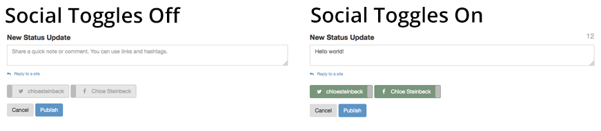 Social Network Toggles